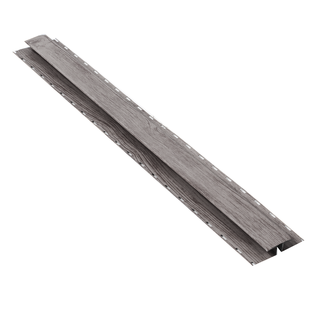 საიდინგის გადასაბმელი პროფილი (2მ) ხაოიანი WOOD GREY NOVA — სახურავის აქსესუარები