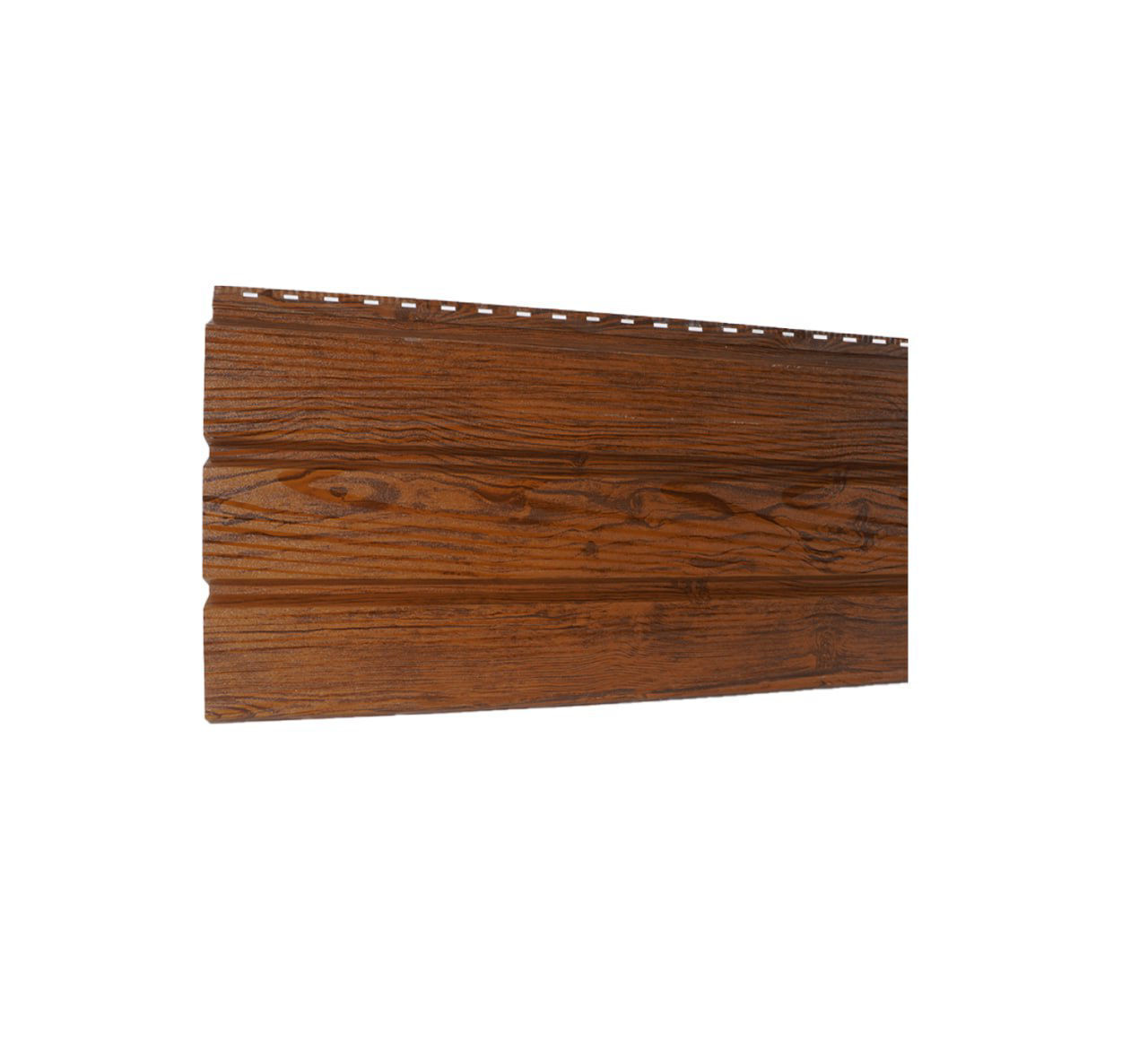 84-იანი ფერადი თუნუქის საიდინგი 0.4X345 ხაოიანი WOOD NOVA — ფასადის პანელი