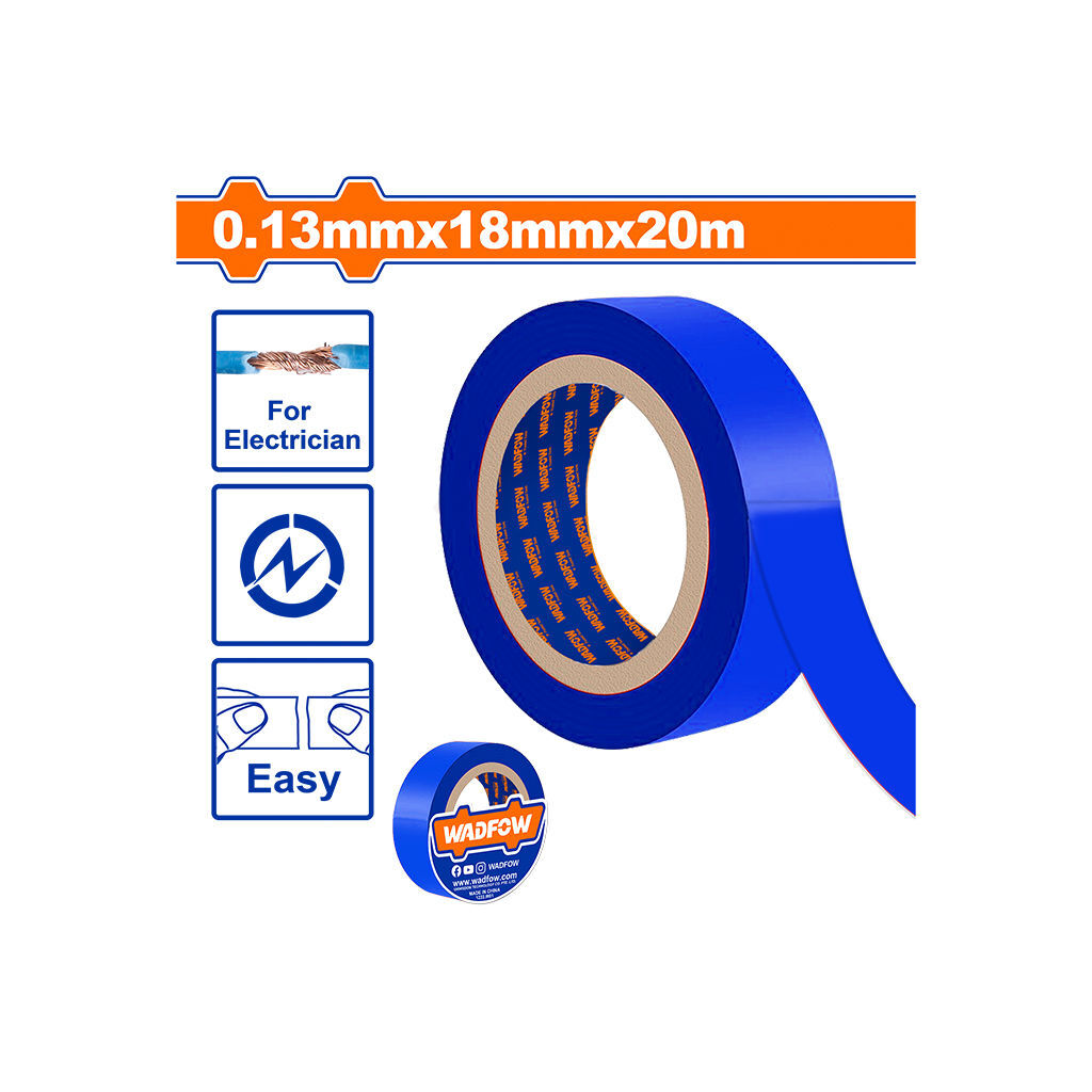 საიზოლაციო ლენტი 0.13მმX20მ PVC (WPN1010) WADFOW — თერმოსაიზოლაციო მილი