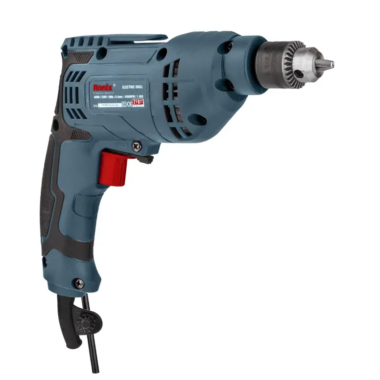 ელექტრო ბურღი-სახრახნისი Ronix-2107A 400w — დრელები
