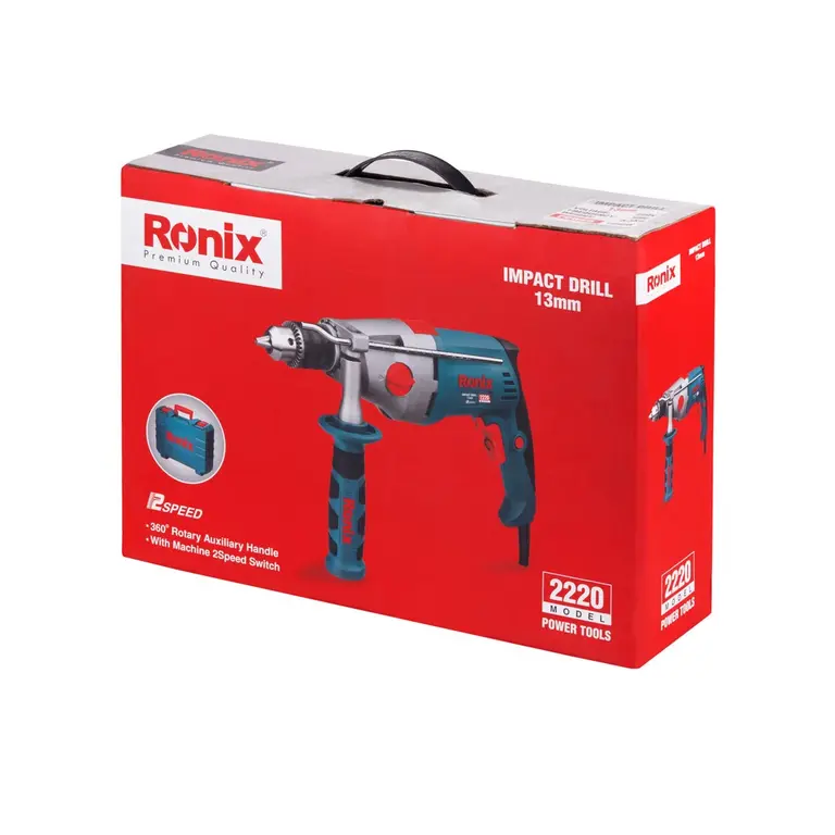 ელექტრო დარტყმითი ბურღი Ronix-2220 1050w — დრელები