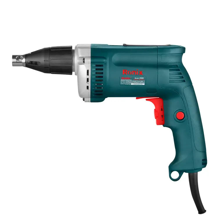 ელექტრო მშრალი კედლის სახრახნისი Ronix-2506 600w — სჭვალსახრახნები (შურუპავიორტი)