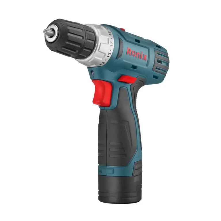 უსადენო ბურღი-სახრახნისი Ronix-8012 12V, 21N.M-Mega Series — დრელები