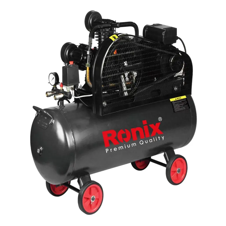 ჰაერის კომპრესორი Ronix RC-0100, 100ლ 2800w 3 ცილინდრი — კომპრესორები