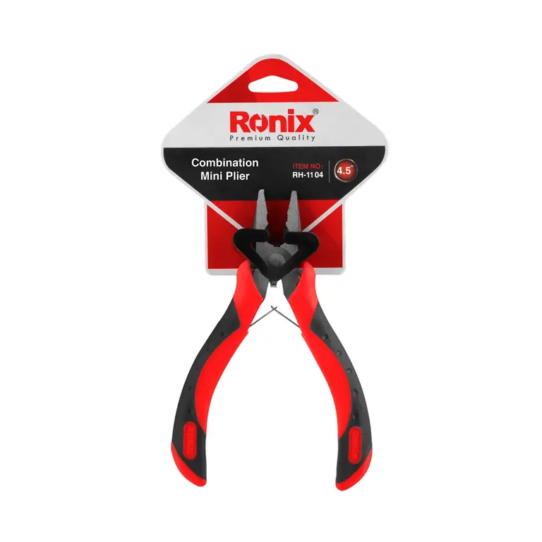 მინი კომბინირებული ბრტყელტუჩა Ronix RH-1104, 115mm — ბრტყელტუჩები და მომჭერები