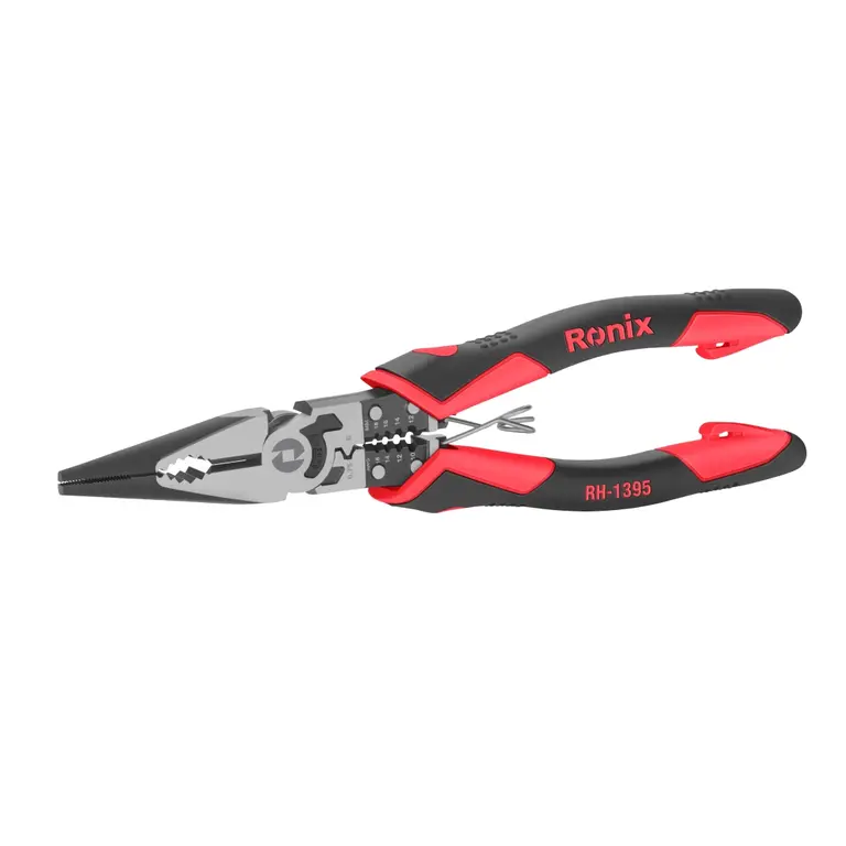 მრავალფუნქციური გრძელტუჩა Ronix RH-1395, 8.5 ინჩი — ბრტყელტუჩები და მომჭერები