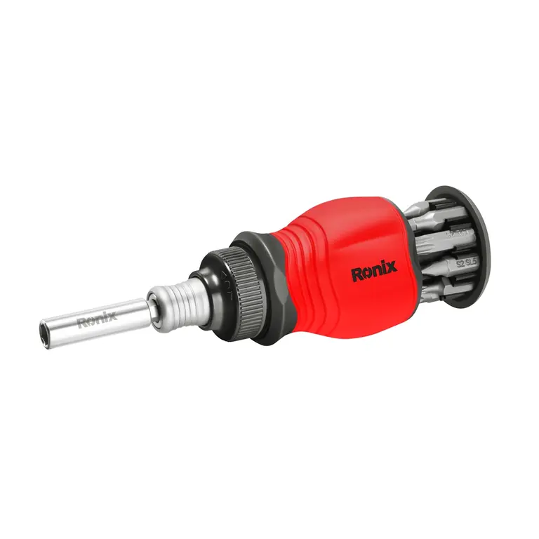 10 in 1 ჭრიალა (ტეშორკიანი) სახრახნისი Ronix RH-2729 — ინსტრუმენტების ნაკრები