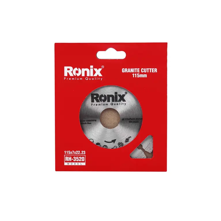 მარმარილოს და გრანიტის საჭრელი დისკი Ronix RH-3520, 115მმ — დისკები