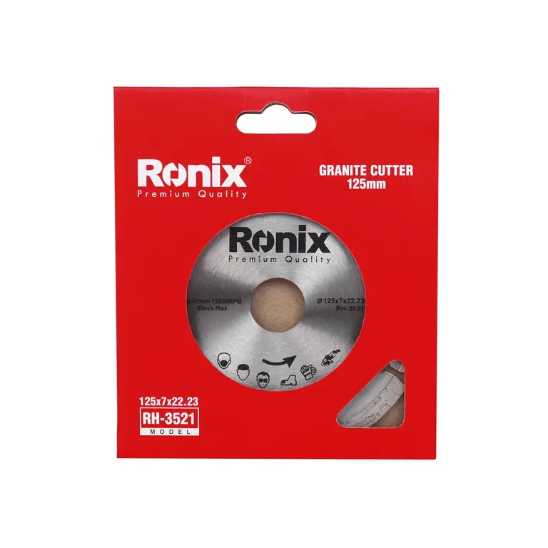 მარმარილოს და გრანიტის საჭრელი დისკი Ronix RH-3521, 125მმ — დისკები