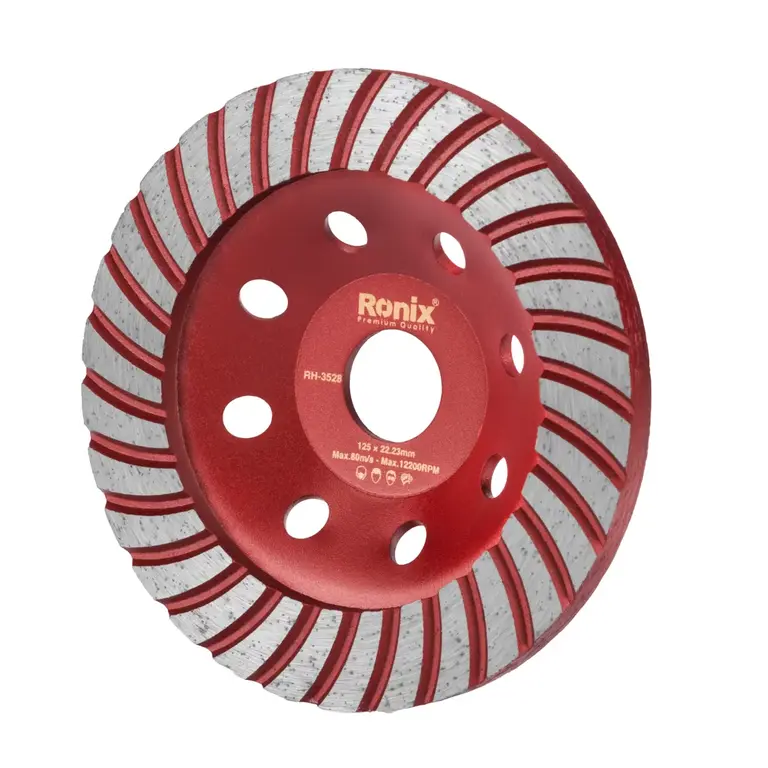 ქვის სახეხი ჯამისებური დისკი Ronix RH-3528, 125მმ — დისკები