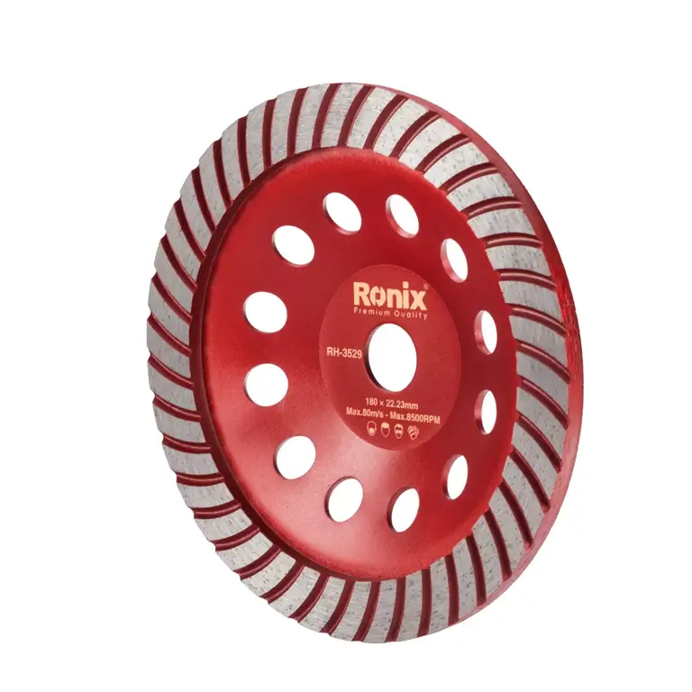 ქვის სახეხი ჯამისებური დისკი Ronix RH-3529, 180მმ — დისკები