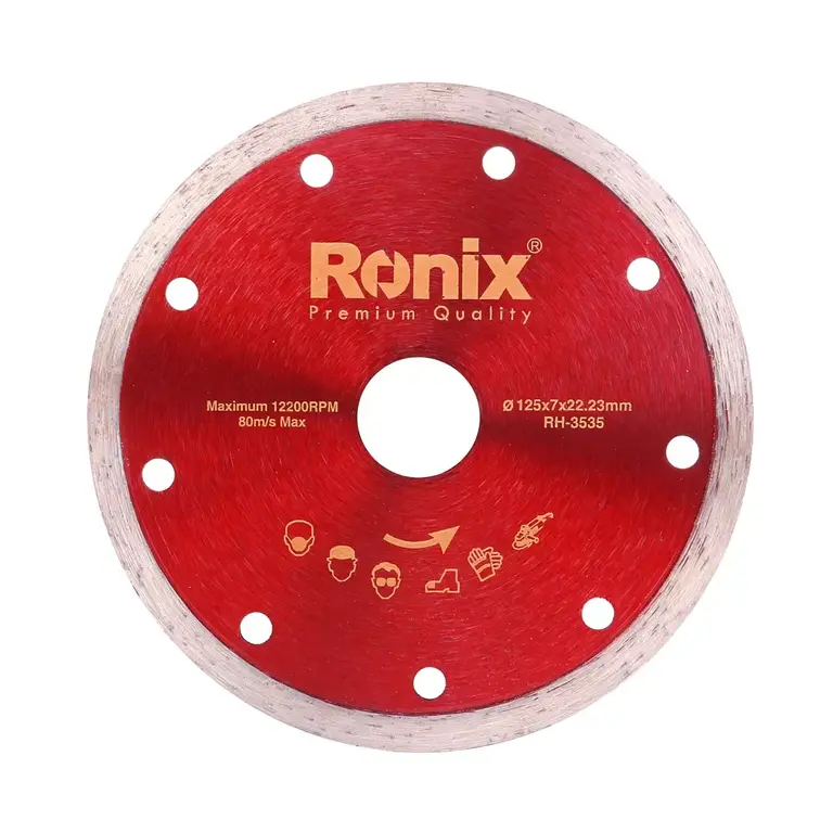 კერამიკული ფილის საჭრელი დისკი Ronix RH-3537, 230×22.2×7 მმ — დისკები