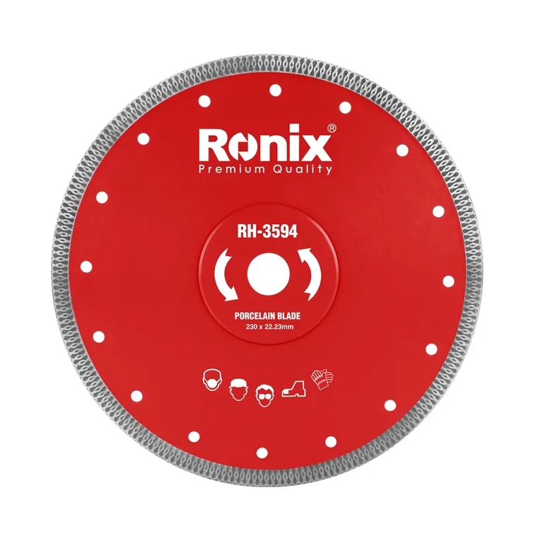 ფაიფურის საჭრელი დისკი Ronix RH-3594, 230მმ — დისკები