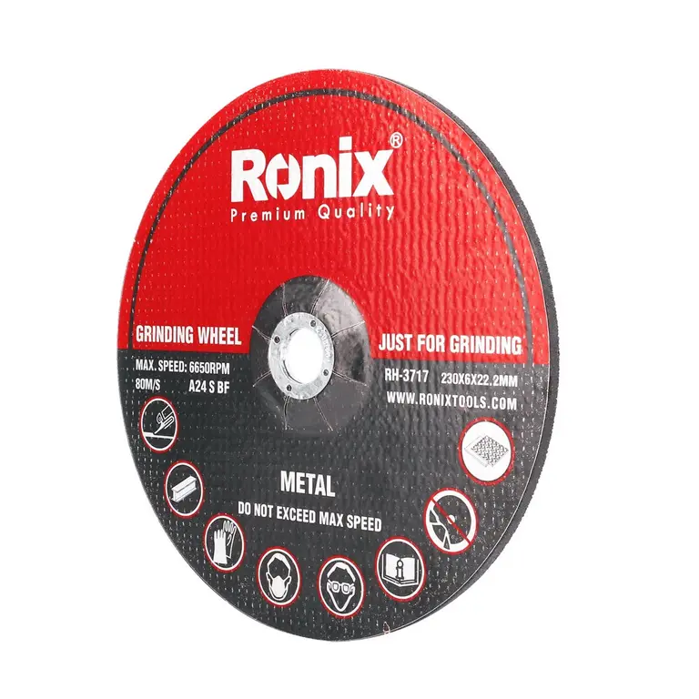 ფოლადის სახეხი დისკი Ronix RH-3717, 230*6.0 მმ — დისკები