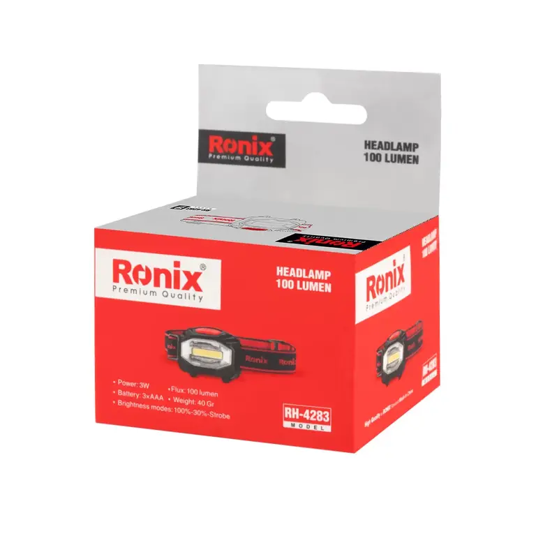 თავის ფარანი Ronix RH-4283, 3w, 100Lm — ტექნიკური განათება