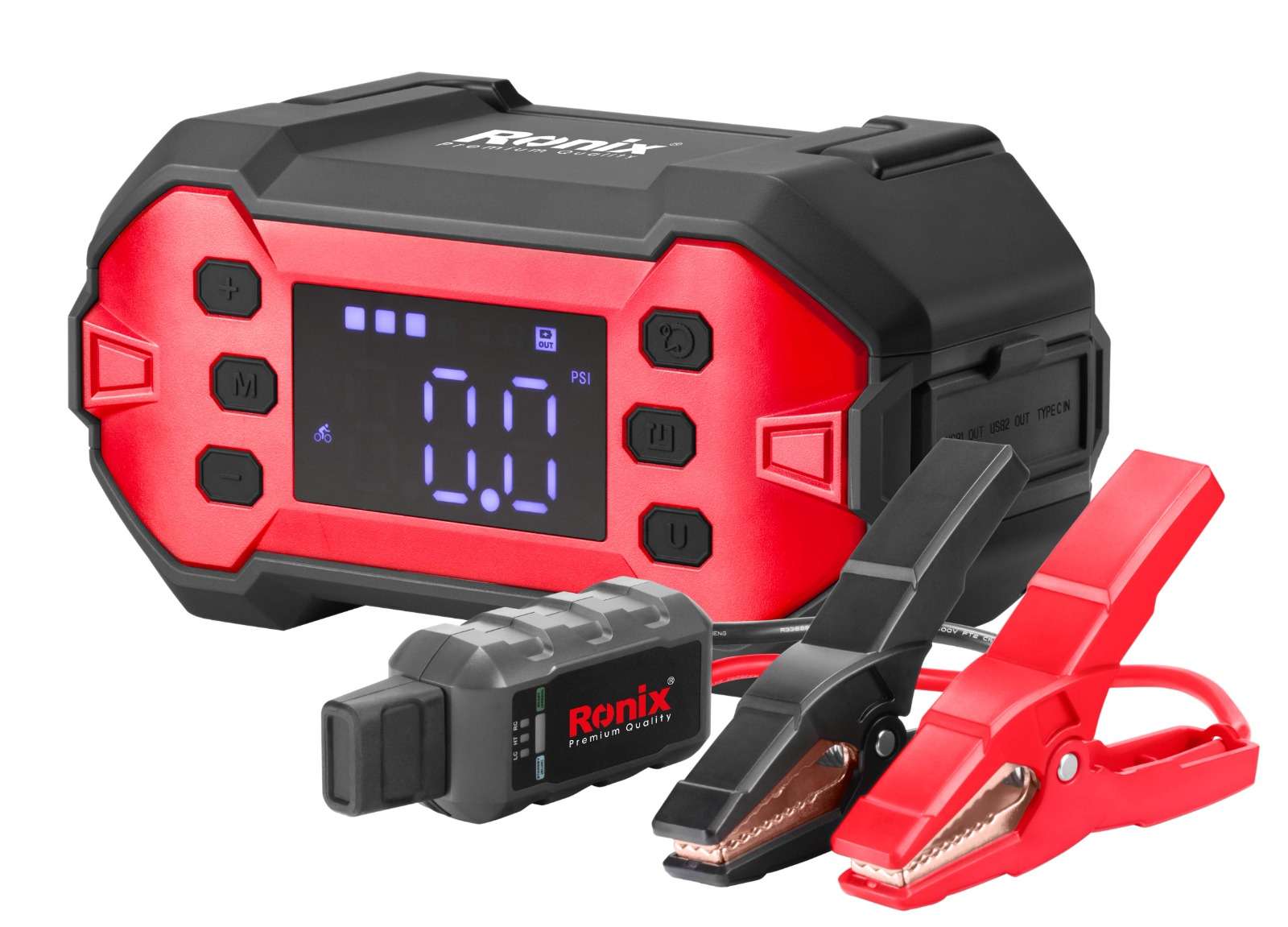 მანქანის დამქოქი კომპრესორით Ronix RH-4767 20000Mah — კომპრესორები