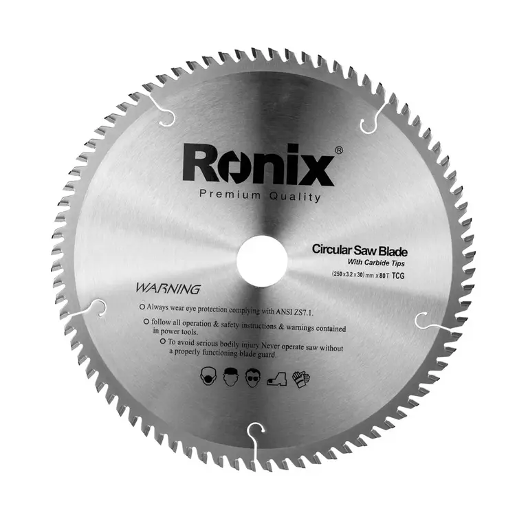ცირკულარული ხერხის დისკი TCG 80T Ronix RH-5112, 250მმ — დისკები