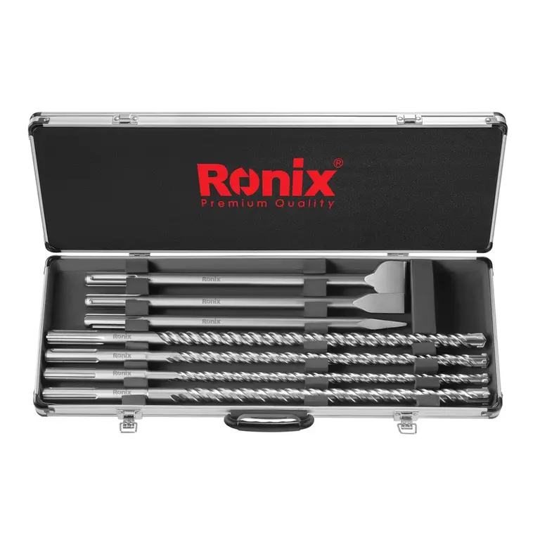 SDS-MAX ბითების ნაკრები Ronix RH-5049, 7ც — სხვა აქსესუარები