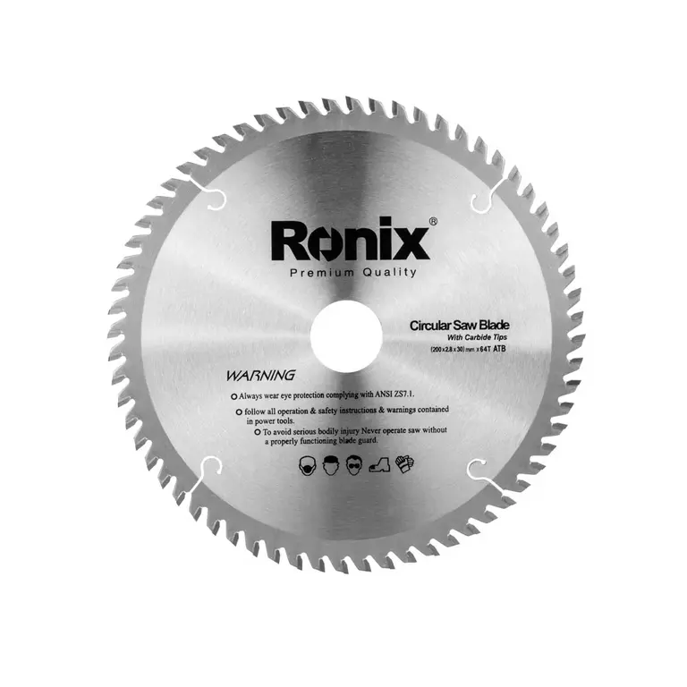 ცირკულარული ხერხის დისკი ATB 64T Ronix RH-5106, 200მმ — დისკები
