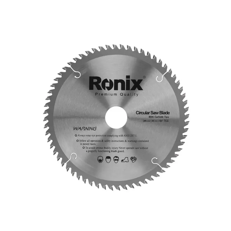 ცირკულარული ხერხის დისკი TCG 64T Ronix RH-5107, 200მმ — დისკები
