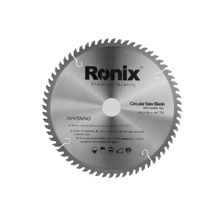 ცირკულარული ხერხის დისკი TCG 64T Ronix RH-5108, 230მმ — დისკები