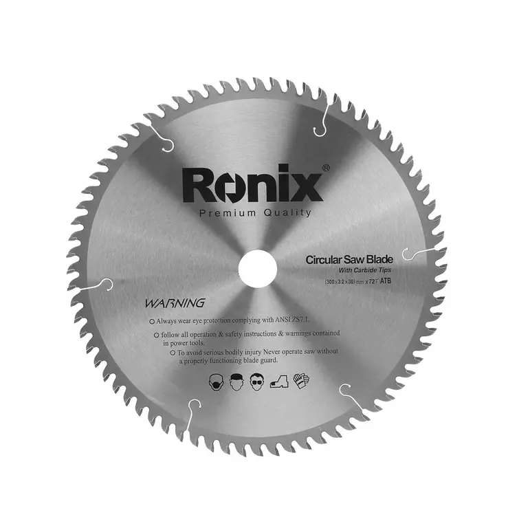 ცირკულარული ხერხის დისკი ATB 72T Ronix RH-5114, 300მმ — დისკები