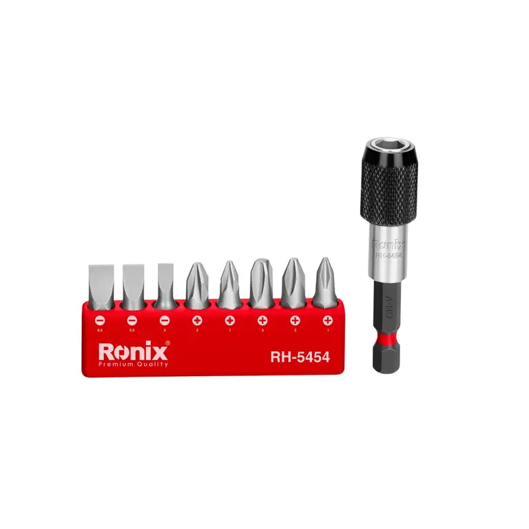 სახრახნისის ბიტების ნაკრები Ronix RH-5454, 9ც — სხვა აქსესუარები