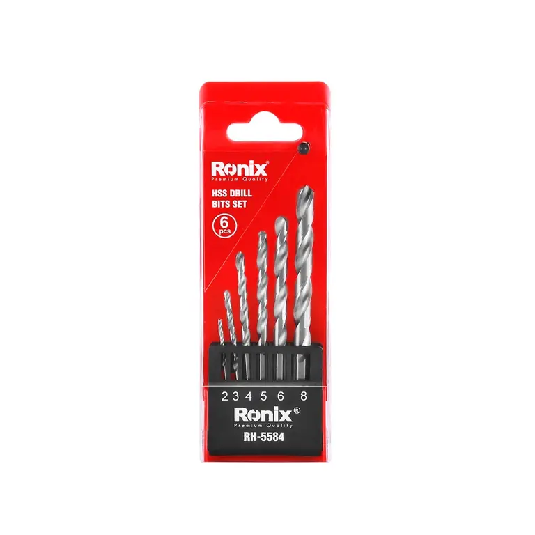 მეტალის ბურღების ნაკრები Ronix RH-5584 6ც — ბურღები