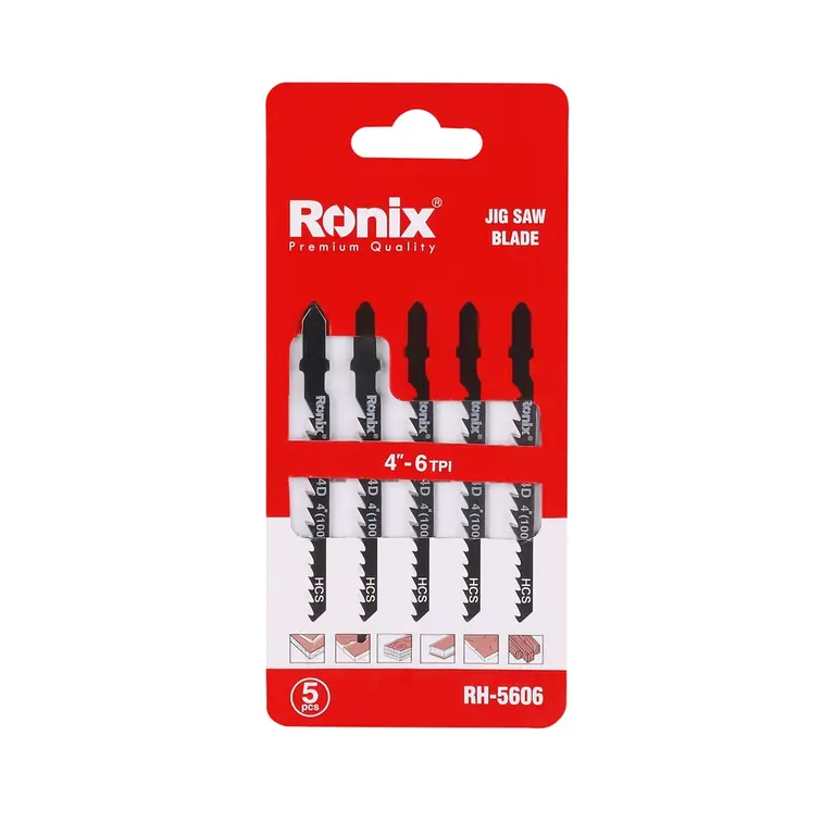 ბეწვა ხერხის პირები Ronix RH-5606, T244D, 5ც — დისკები
