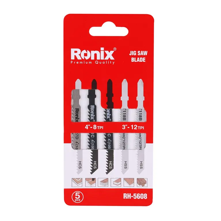 ბეწვა ხერხის პირები Ronix RH-5608, სხვადასხვა — დისკები