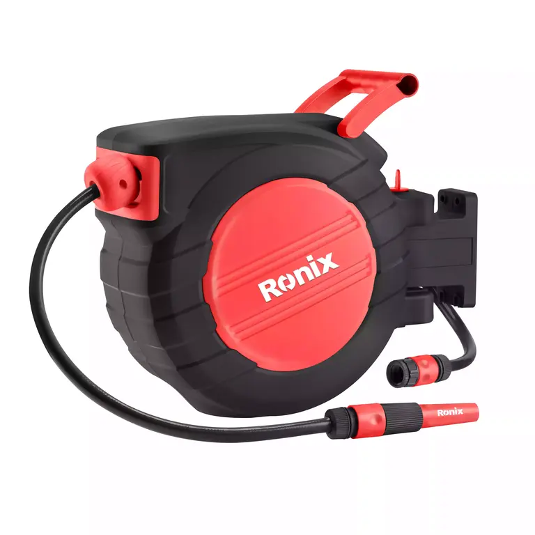 დასახვევი ბაღის შლანგი RONIX RH-6131, 15m — ბაღის ინსტრუმენტები