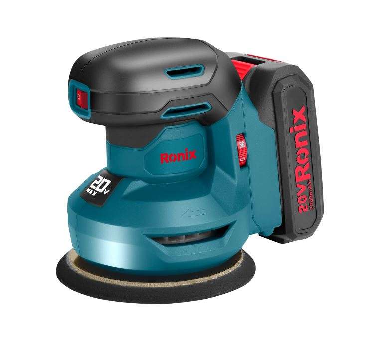 უსადენო ორბიტალური ზუმფარა Ronix-8610c 20v (ელემენტის გარეშე) — პოლირების მანქანები