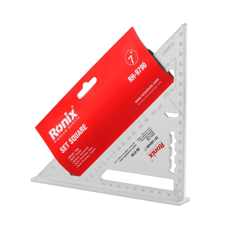 სამკუთხა სახაზავი Ronix RH-9790 7 ინჩი — მანძილმზომები