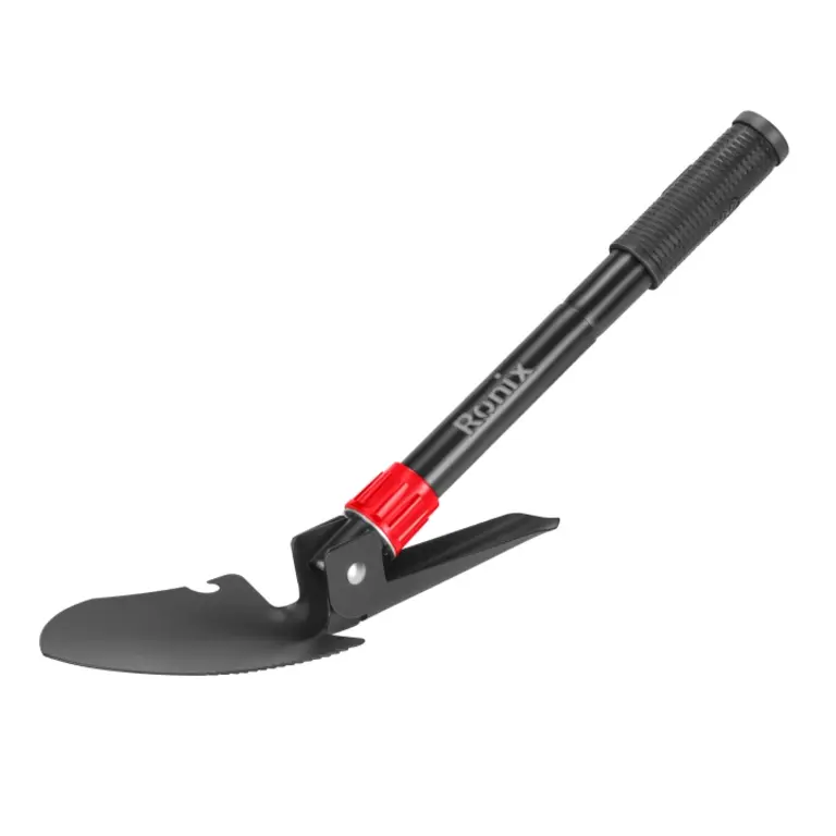 დასაკეცი ნიჩაბი წერაქვით კომასით RONIX RH-9906, 42*10cm — ბაღის ინსტრუმენტები