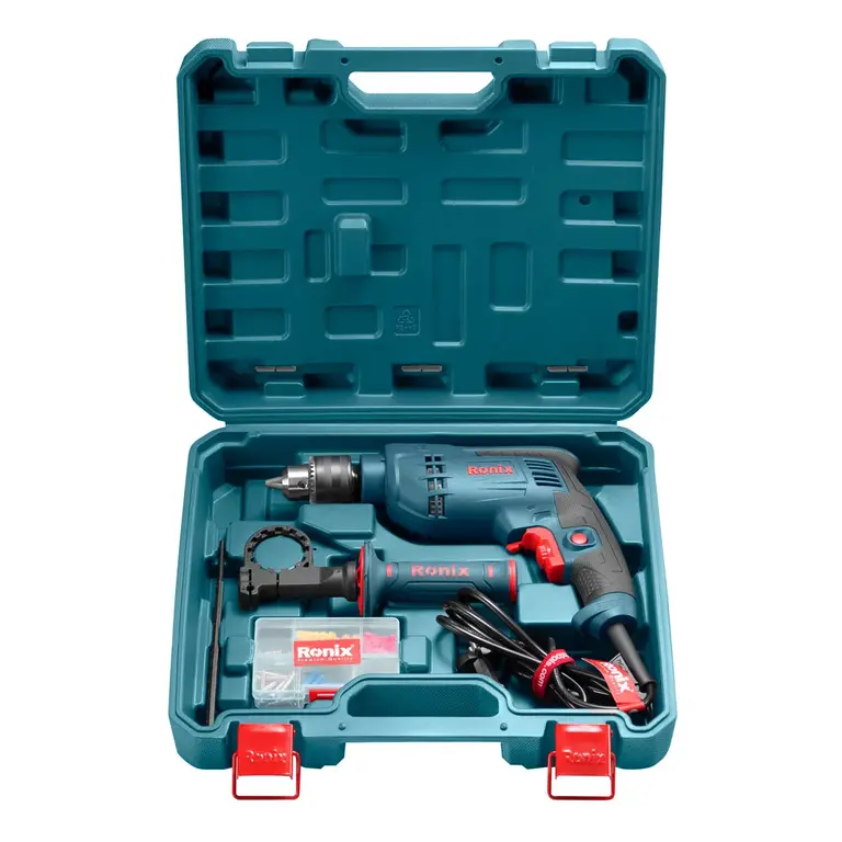 დარტყმითი ბურღის ნაკრები Ronix RS-0005 51ც 750w 13მმ — ბურღები