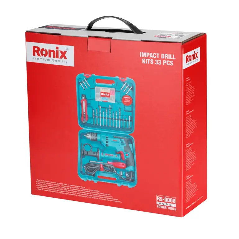 ხელსაწყოების ნაკრები Ronix RS-0008 33ც — ბურღები