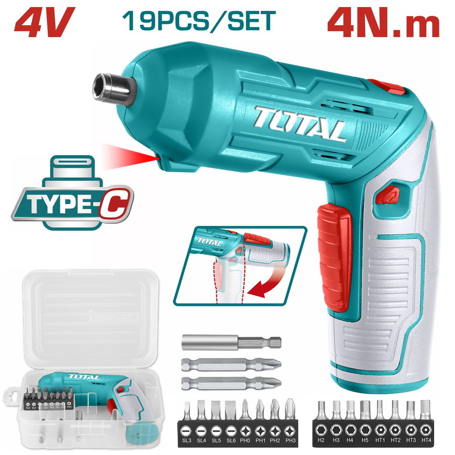 Cordless screwdriver TOTAL (TSDLI0442)