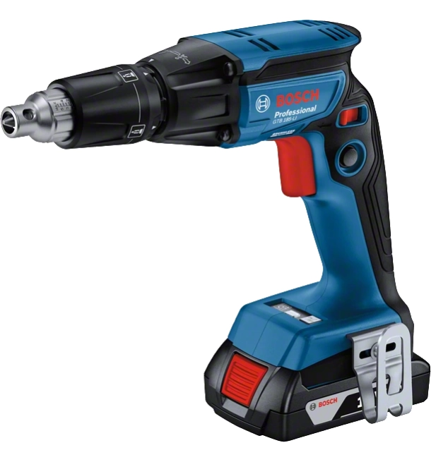 Аккумуляторный шуруповёрт для гипсокартона Bosch GTB 185-LI + GMA55 (06019K7022)